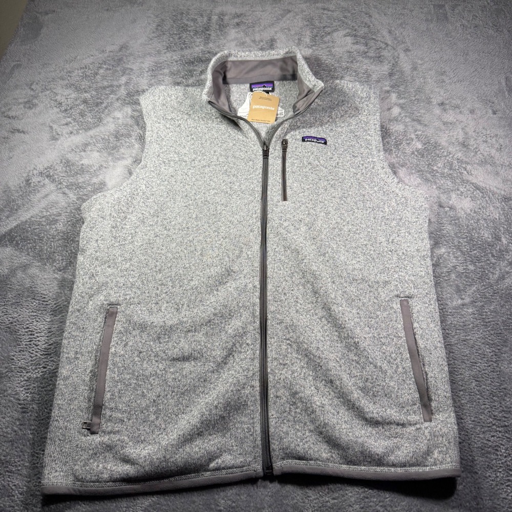 Patagonia Better Sweater Vest Mens‎ XXL Stonewash Grey Full Zip Fleece 25882 NWT